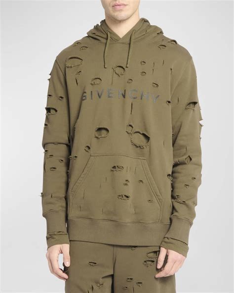 givenchy hoodie logo|Givenchy destroyed hoodie.